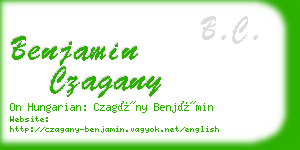 benjamin czagany business card